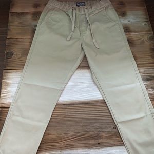 Mens Loose Fit Chino Jogger Pants,khaki Sz30 Small